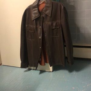 Men’s faux leather jacket